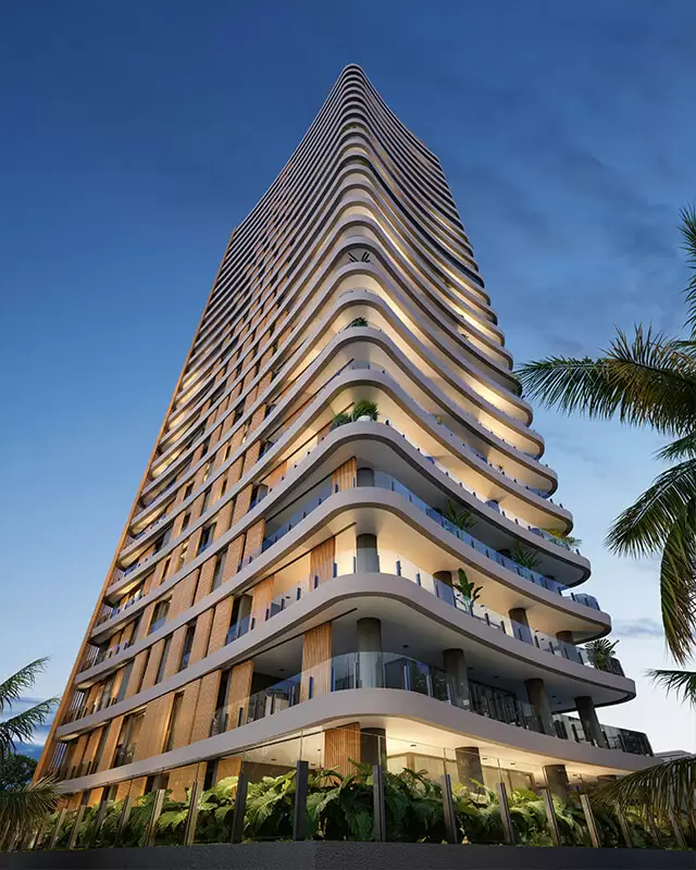 Imagem Da Fachada Do Empreendimento Vizcaya Itaim Com Arquitetura Contemporânea No Bairro Itaim Bibi, São Paulo