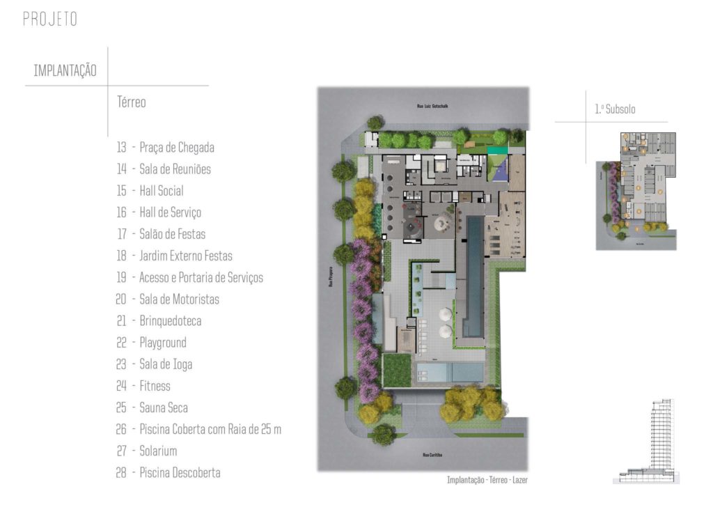 Curitiba 381 - Implantação Térreo