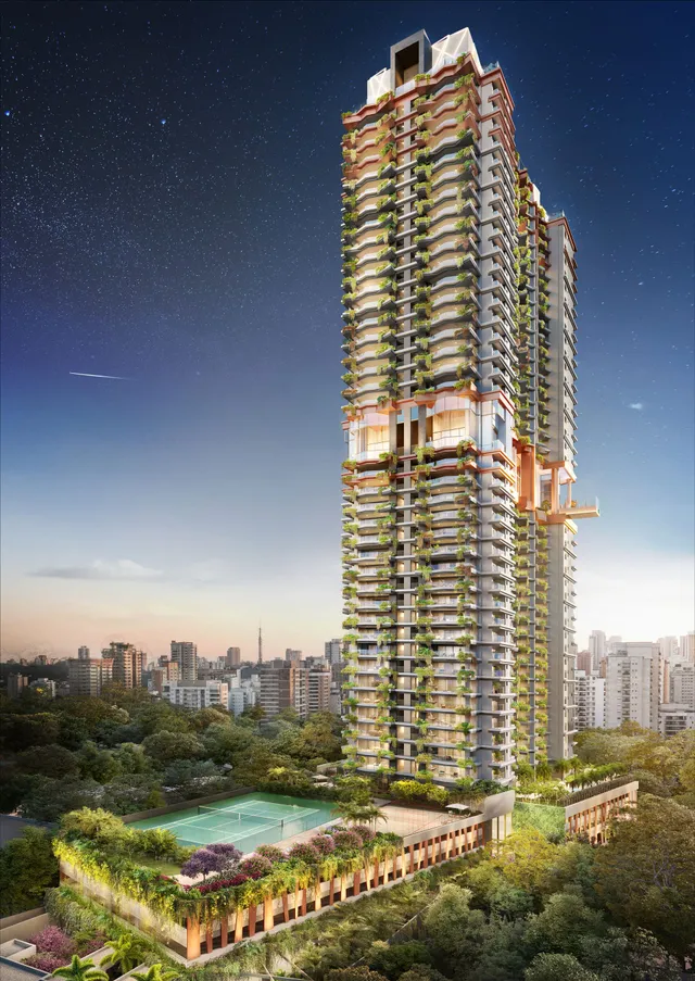Lista: Os Top 10 Prédios Residenciais Mais Altos De São Paulo 19 Fachada Iluminada Do On The Sky Perdizes Em São Paulo, Prédio Residencial De Alto Padrão Com 150 Metros