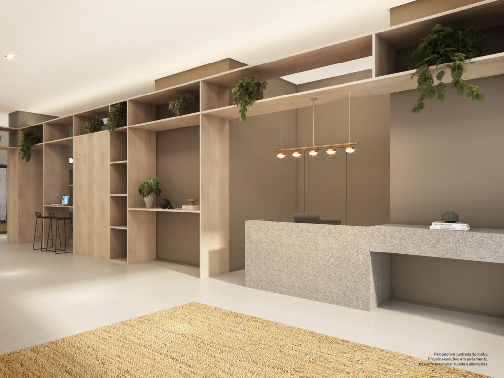 Studios - Lobby E Concierge - Emiie Moema Studios By Skinn - Lançamento - Skr - Avenida Lavandisca - Moema