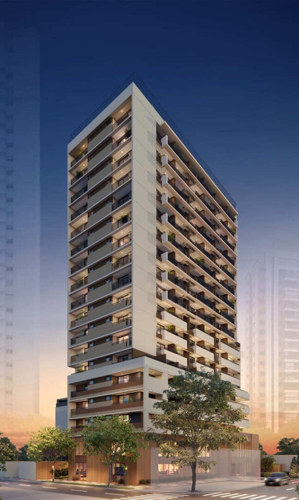 Fachada - Studios Berrini - Lançamento - Exto - Rua Arandu - Brooklin
