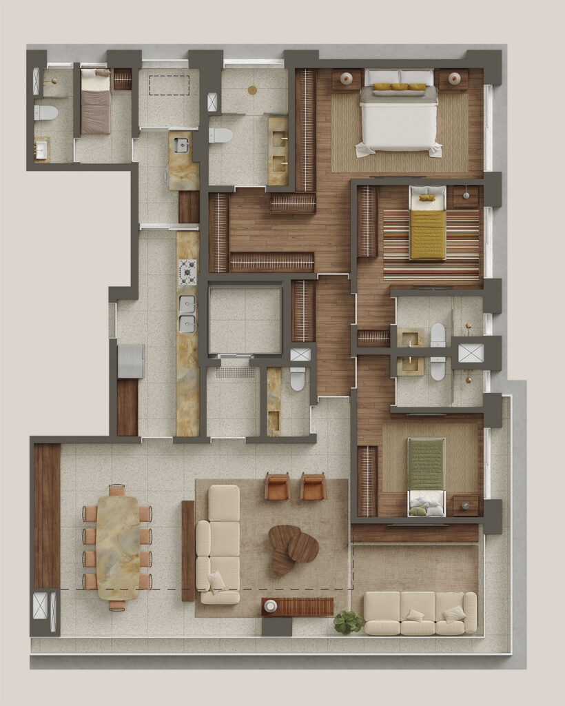 Apartamentos Luxuosos Em Pinheiros Com Lazer Inspirado Em Resorts 7 Living Integrado Com Varanda Gourmet No Apartamento De 192 M² Do Primo Pinheiros.