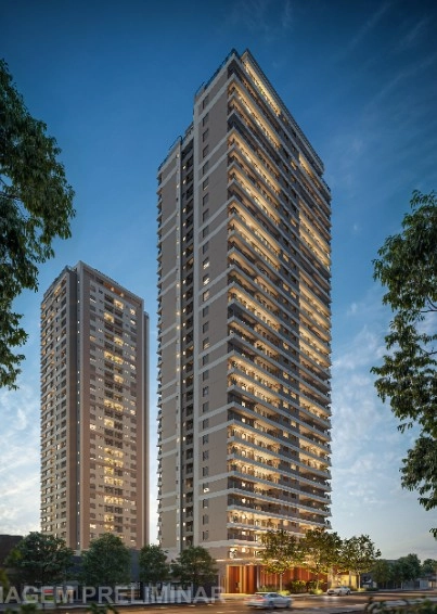 Fachada Noturna Das Torres Do Monã Mooca, Lançamento Da Diálogo Engenharia Na Mooca
